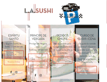 Tablet Screenshot of lasushi.com